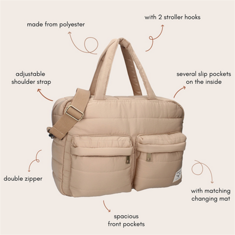 Diaper bag Care Vienna, Beige_Toybox.ae