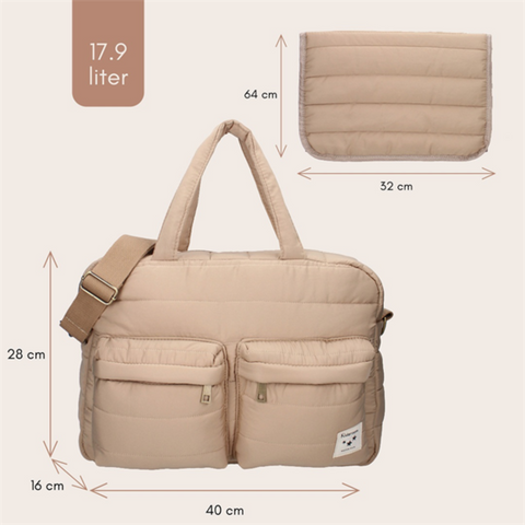 Diaper bag Care Vienna, Beige_Toybox.ae