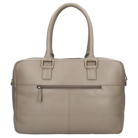 Diaper bag  Vienna Lovely Leather, Taupe_Toybox.ae