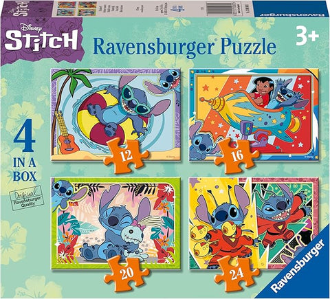 Disney Stitch Shaped Wooden Puzzle