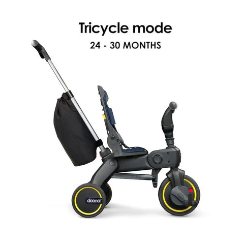 Doona Liki Trike S3 Foldable Tricycle - Deep Blue + FREE Doona Liki Helmet