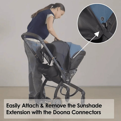 Doona - X Sunshade Extension - Black