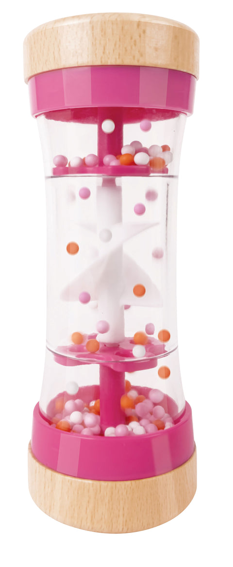 Hape Beaded Raindrops Rainmaker, 0M+, Pink