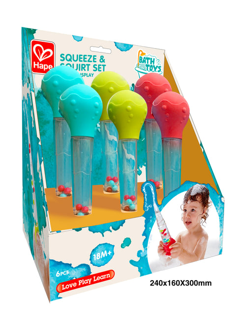 Hape Squeeze & Squirt  Bath Toy Blue