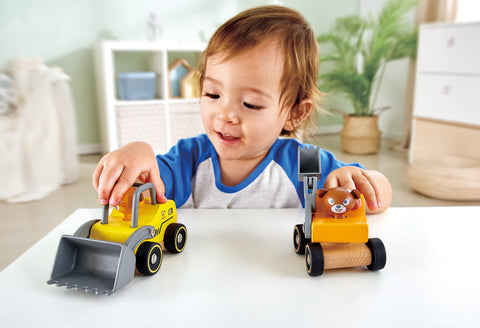 Hape Wild Rider Vehicle Digger Toy Car - Blue