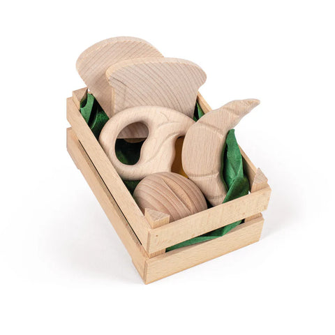 Erzi | Assorted Natural Pastries Small | Wooden Toy Set 
