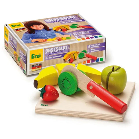 Erzi | Fruit Salad Cutting Set | Wooden Toy Set | TOYBOX