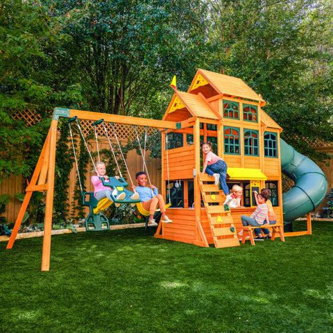 Kidkraft Falcon Ridge Swing Set - For shipping charges please contact us on WhatsApp