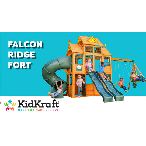 Kidkraft Falcon Ridge Swing Set - For shipping charges please contact us on WhatsApp