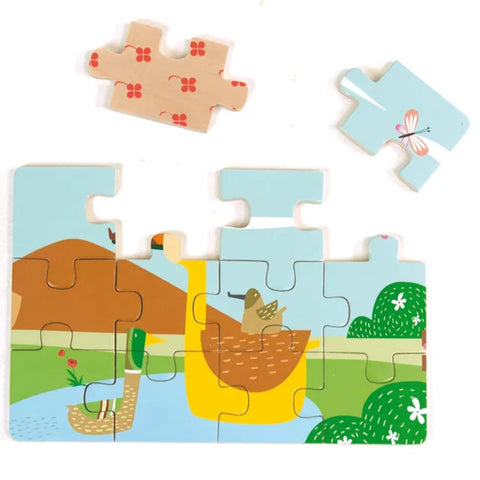 Andreu Toys - 4 Puzzles - Diorama Farm