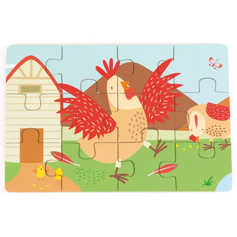 Andreu Toys - 4 Puzzles - Diorama Farm