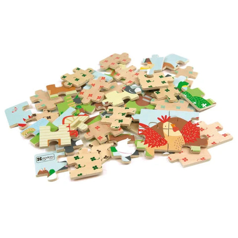 Andreu Toys - 4 Puzzles - Diorama Farm