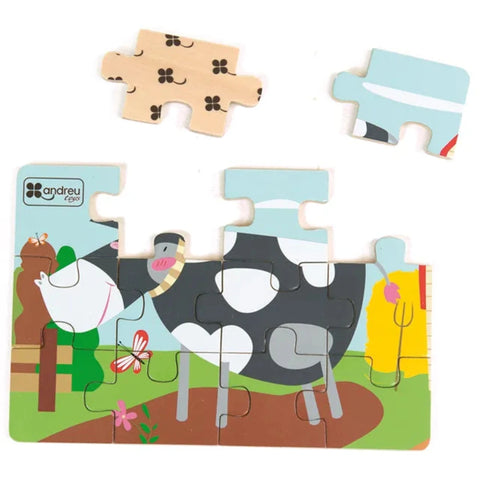 Andreu Toys - 4 Puzzles - Diorama Farm