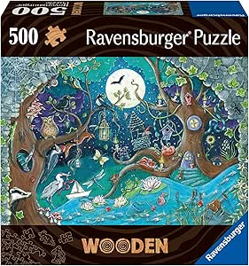 Fantasy Forest 500‑Piece Wooden Puzzle