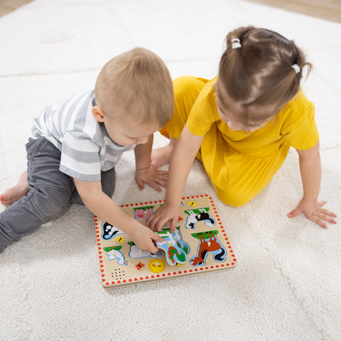 Melissa and Doug Farm Animals Sound Puzzle - 8 Pieces