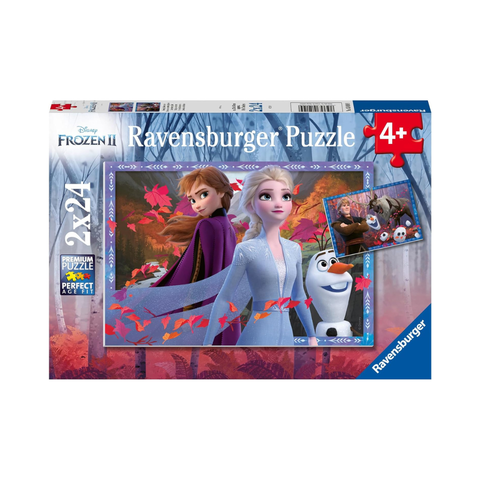 Frosty Adventures 2×24‑Piece Kids Jigsaw Puzzle Set - Ages 4+