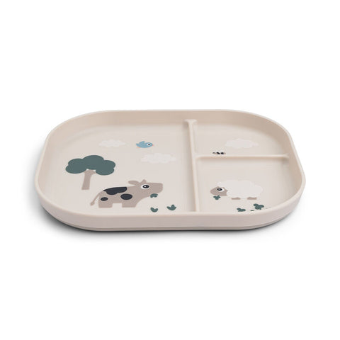 Foodie Compartment Plate Tiny Farm Sand