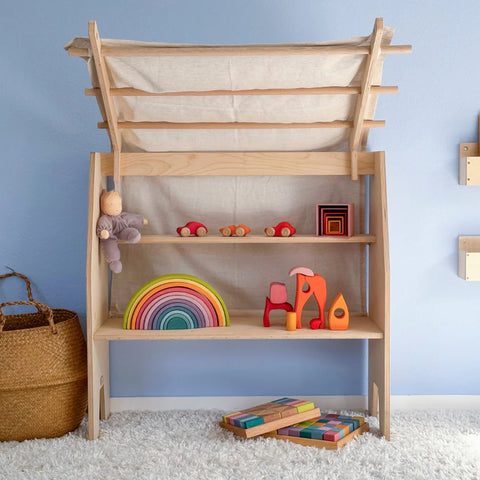 Grimms SHIZU Playstand with Roof and Linen (Additional Charges: Freight and customs charges will be added)