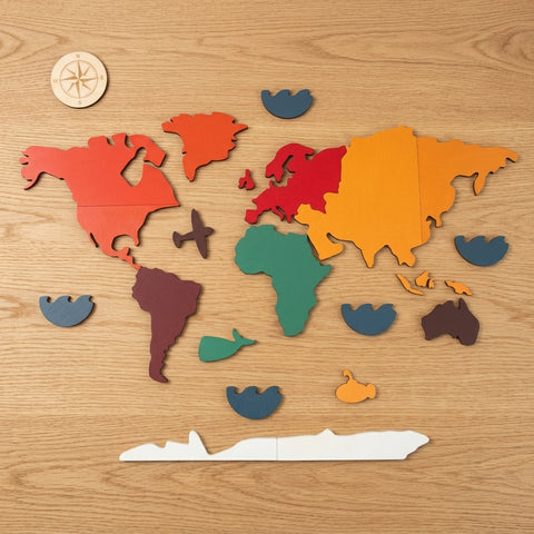 Andreu Toys - Continents Map Puzzle