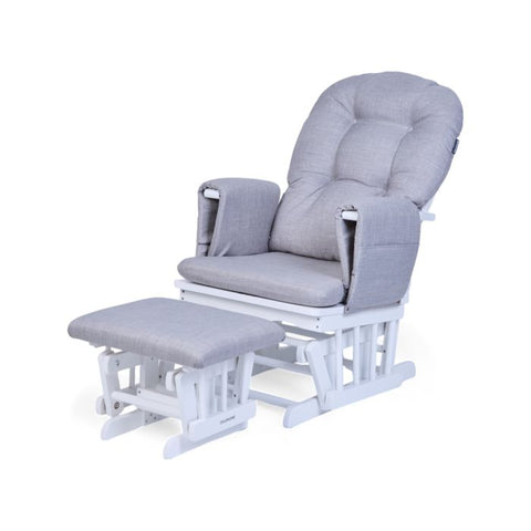 Gliding Chair With Footrest - Grey
