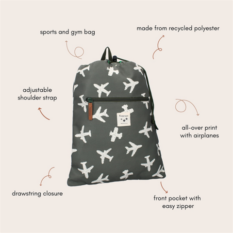 Gym bag Kidzroom Planes_Toybox.ae
