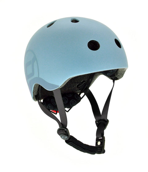 Scoot&Ride 2-in-1 Highwaykick 1 & Helmet S-M Steel Bundle