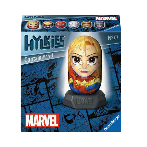 Hylkies Captain Marvel 3D Puzzle – 54‑Piece Capsule Model