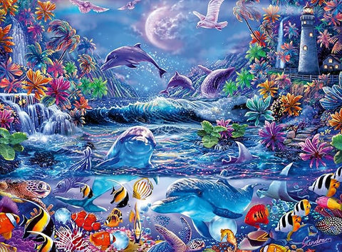 In the Magic of Moonlight Star Line 500‑Piece Glow‑in‑the‑Dark Jigsaw Puzzle