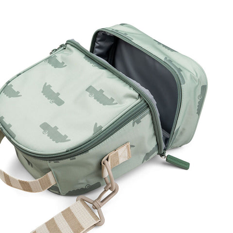  Insulated Lunch Bag Croco Green
