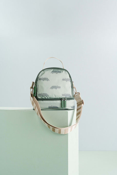  Insulated Lunch Bag Croco Green