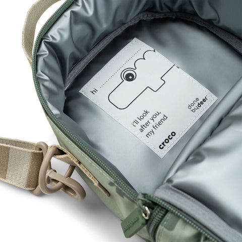  Insulated Lunch Bag Croco Green