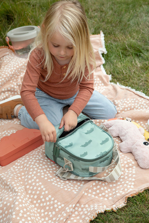  Insulated Lunch Bag Croco Green