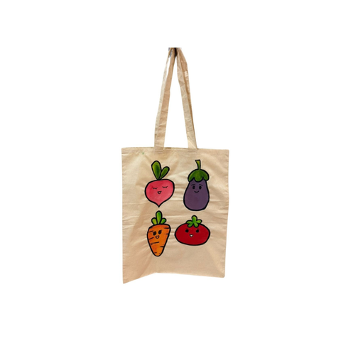 Jute Bags (Handpainted) - Vegetables