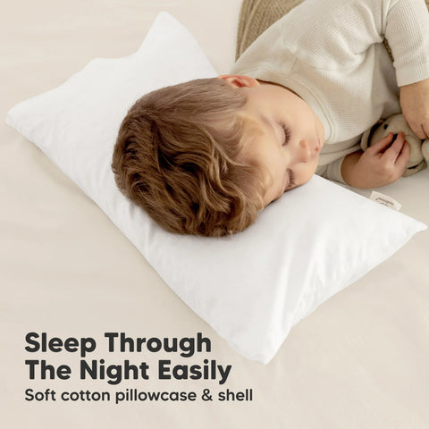 KeaBabies Buddy Toddler Pillow, Slumber, Soft Ergonomic Baby Pillow, Gentle Neck Support for Toddlers, Breathable Travel & Sleep Essentials