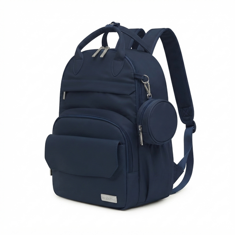 KeaBabies Play Diaper Bag, Navy Blue, Spacious, Multi-Functional, Waterproof, Organized Compartments, Travel-Friendly Baby Bag