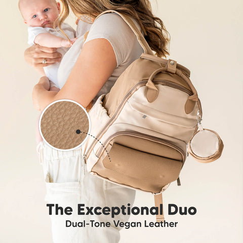 KeaBabies Play Diaper Bag, Navy Blue, Spacious, Multi-Functional, Waterproof, Organized Compartments, Travel-Friendly Baby Bag