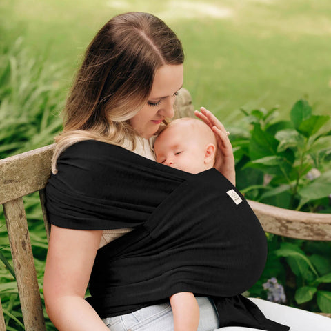 KeaBabies D-Lite Wrap Baby Carrier, Stone Gray, Ergonomic, Adjustable, Comfortable Infant Wrap, Newborn to Toddler, Hands-Free Babywearing