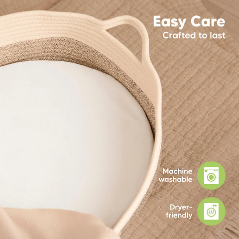KeaBabies Isla Fitted Bassinet Sheets, 2-Pack Soft White, Ultra Soft Breathable Bassinet Sheet, Snug Fit Baby Mattress Cover, Newborn Sleep Essentials
