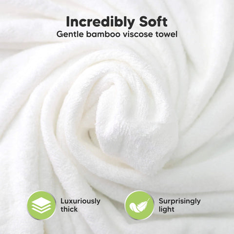 KeaBabies Cuddle Organic Bamboo Baby Hooded Towel, Ultra Soft Absorbent Bamboo Bath Towel for Newborns & Toddlers, Gentle on Sensitive Skin, Cat