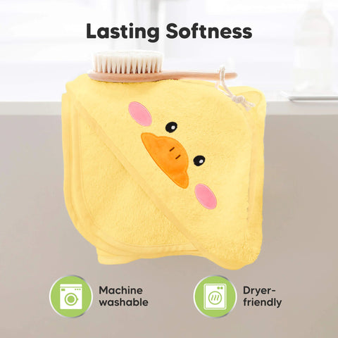 KeaBabies Cuddle Organic Bamboo Baby Hooded Towel, Ultra Soft Absorbent Bamboo Bath Towel for Newborns & Toddlers, Gentle on Sensitive Skin, Cat