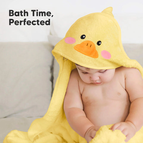 KeaBabies Cuddle Baby Hooded Towel, Ultra Soft Absorbent Baby Bath Towel for Newborns & Toddlers, Gentle on Sensitive Skin, Frog