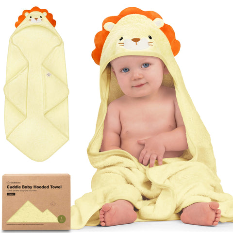 KeaBabies Cuddle Baby Hooded Towel, Ultra Soft Absorbent Baby Bath Towel for Newborns & Toddlers, Gentle on Sensitive Skin, Frog