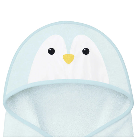 KeaBabies Cuddle Organic Bamboo Baby Hooded Towel, Ultra Soft Absorbent Bamboo Bath Towel for Newborns & Toddlers, Gentle on Sensitive Skin, Penguin