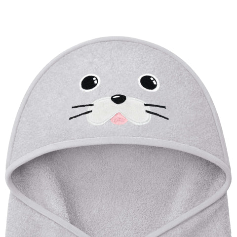 KeaBabies Cuddle Organic Bamboo Baby Hooded Towel, Ultra Soft Absorbent Bamboo Bath Towel for Newborns & Toddlers, Gentle on Sensitive Skin, Seal