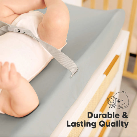 KeaBabies Isla Changing Pad Covers 2 Pack, Soft Stretchy Changing Table Cover, Breathable Nursery Bedding Cover for Baby Diaper Changes, Butterflies