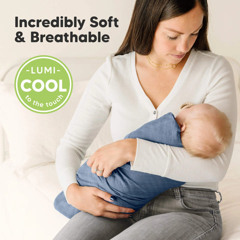 KeaBabies Lumi Muslin Swaddle Blankets, Soft Breathable Baby Receiving Blanket, Lightweight Newborn Swaddle Wrap, Corals