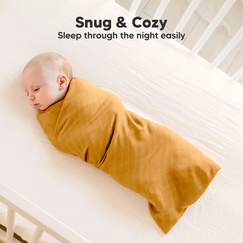 KeaBabies Lumi Muslin Swaddle Blankets, Soft Breathable Baby Receiving Blanket, Lightweight Newborn Swaddle Wrap, Corals