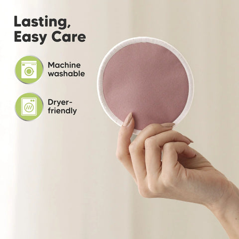 KeaBabies Soothe Nursing Pads, Lovelle, Large Size, Ultra Absorbent Reusable Breast Pads, Leakproof Soft Bamboo Nursing Pads for Breastfeeding Moms