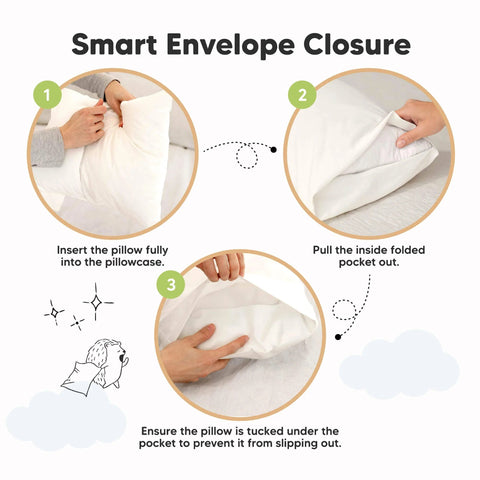 KeaBabies Printed Toddler Pillowcase 13x18 Inch, Soft Breathable Pillow Cover for Toddler Pillows, Kids Bed Pillowcase for Travel, Daycare and Preschool, Soft White
