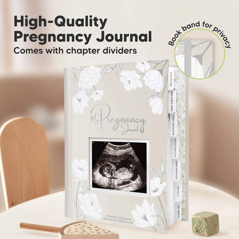 KeaBabies Blossom Pregnancy Journal, Chiffon, Track Baby Bump Journey, Planner for Expecting Mothers, Baby Milestone Notes, Thoughtful Maternity Gift, Keeps Memories Forever